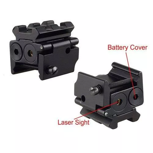 Mira táctica de punto rojo con mira láser Picatinny de 20 mm - Imagen 4 de 5
