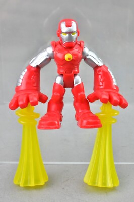 Marvel Playskool Super Hero Adventures Power Up Iron Man Mini 3''