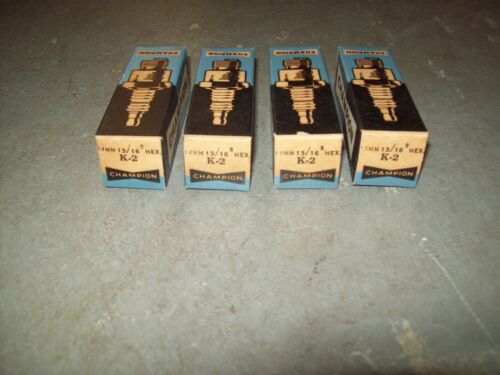 1950's Champion K-2 14mm Racing Spark Plugs Kiekhaefer Mercury Mark 20H, 55H