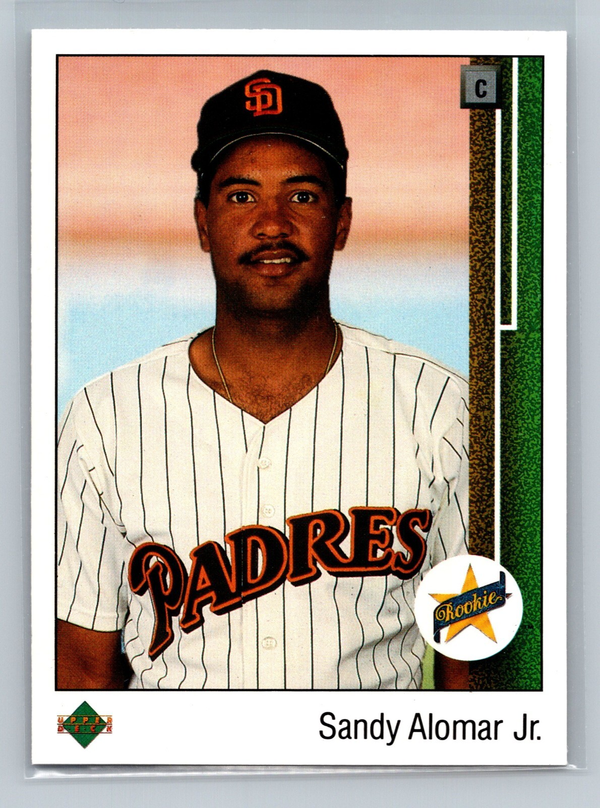 1989 Upper Deck Sandy Alomar Jr. #5 - San Diego Padres - NEAR MINT to MINT