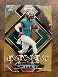 2021 Panini Prizm Football Travis Etienne Jr. Emergent Insert #E-14 RC Jaguars