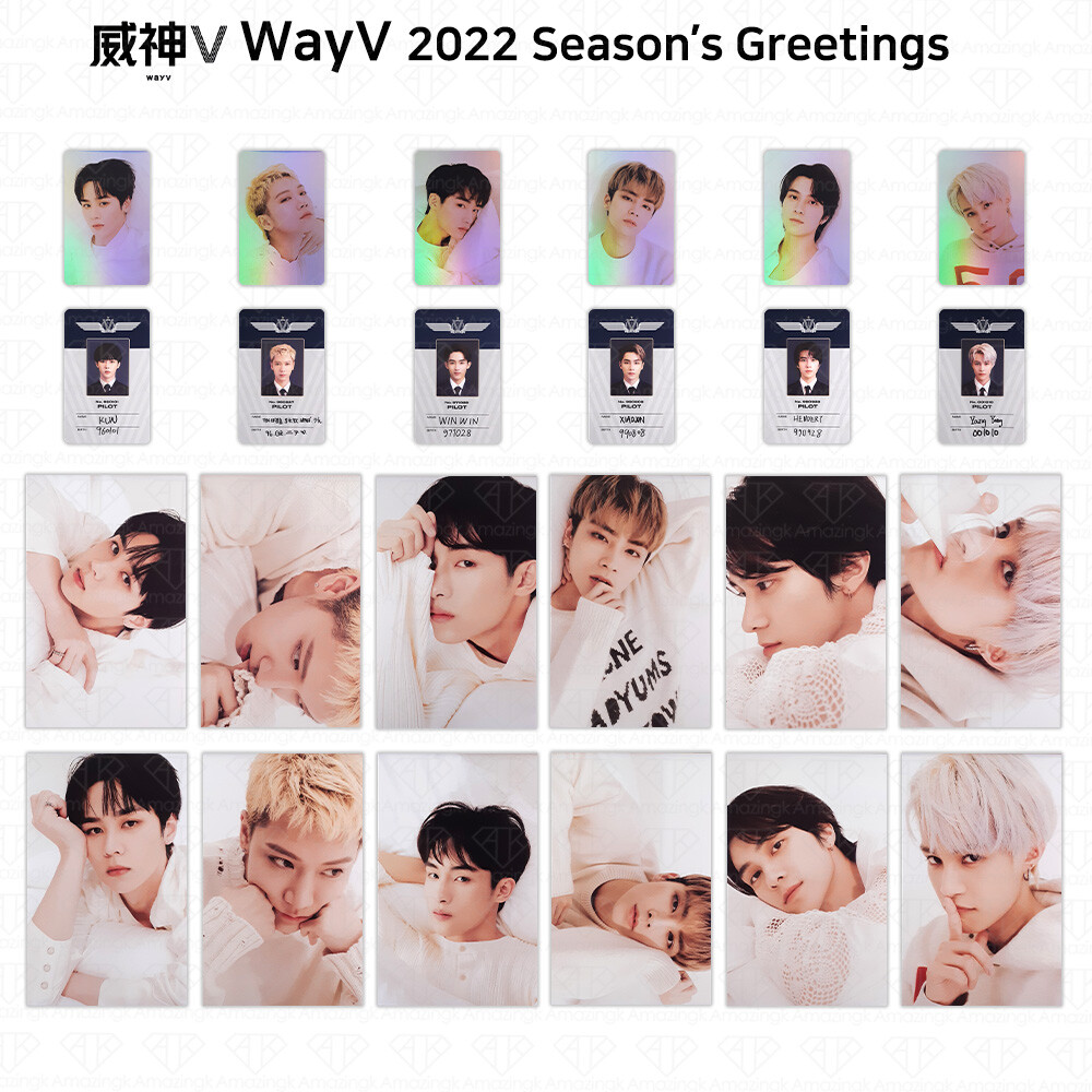 WayV 2022 Season's Greetings Pilot ID Card Postcard Photocard