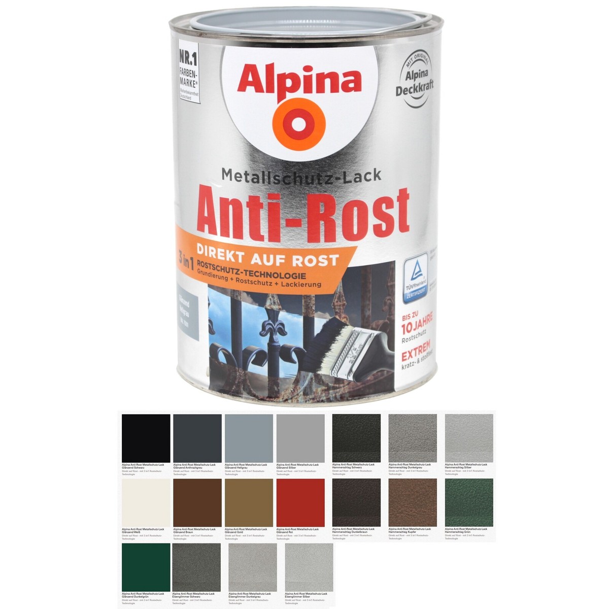 Metall Farbe Lack & Lack Matt, Glänzend, Metallic, 151 - 180ml / 300ml OTTO Tapeten