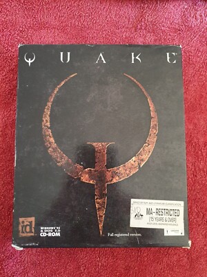 Quake (Original Boxed CD-ROM) Win 95, DOS 5.0 FULL REGISTERED VERSION ...