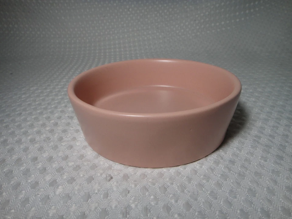 Plato de comida de agua para gato Maullido rosa cerámica Rae Dunn colección artesanal magenta Foto 4 de 4