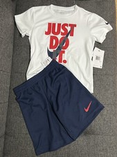 NIKE AIR TODDLER T SHIRT JUST DO IT AND SHORTS 2 PIECE SET SIZE 7 NWT 40