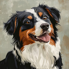 Australian Shepherd Wall Decal Sticker 18X18cm Large