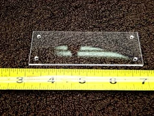 55 PLASTIC ACRYLIC NAME LABEL TAG DRAWER DOOR SHELF HOLDER PROTECTOR (NO SCREWS)