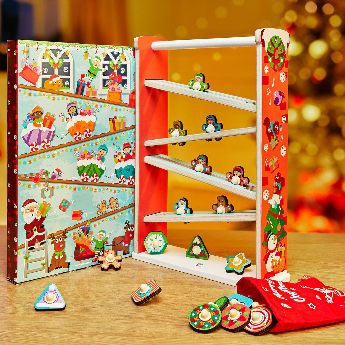 Hape Kids Wooden Rollercoaster Christmas Advent Calendar w/ 24 Figures  (Used) | eBay