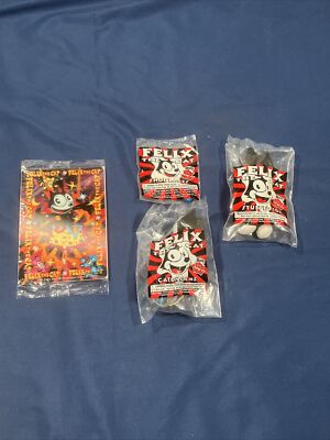Lot Of 4 - Felix The Cat Wendy's Kids' Meal Toys Sealed