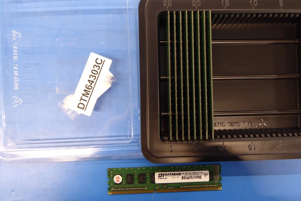 PC3-10600 (DDR3-1333) Bus Speed Computer RAM 1 GB Total Capacity