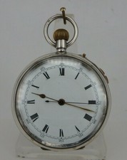 Englische Herrentaschenuhr Centre Seconds Chronograph um 1900 (69996)