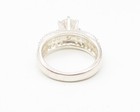 925 Sterling Silver  Cubic Zirconia Solitaire With Accents Ring Sz 6  RG10868 — photo 4