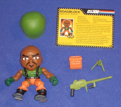 GI Joe Roadblock 3'' Action Vinyl Figure 2016 Loose Loyal Subjects File Card