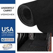 79"  39" Black Carpet Resists Stains Nonwoven Liner upholstery Fabric 21.5Sqft