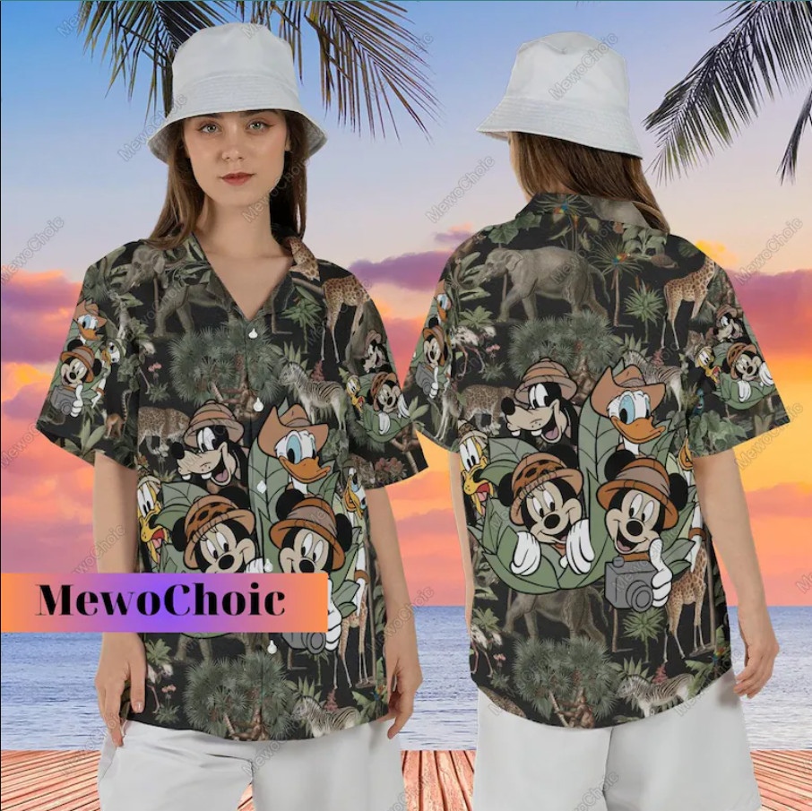 Disney Mickey Safari 3D HAWAII SHIRT Mother Day Gift All Over