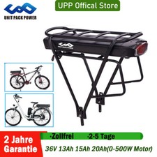 UPP gepäckträger AKKU E-bike 36V 13Ah 15Ah 20Ah Fahrrad Batterie +Gepäckträger