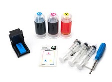 Hyrax Trading Tri-Color Ink Cartridge Refill Box Kit for Canon CL-246 / CL-246XL