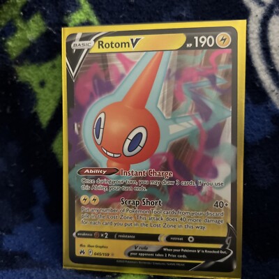 Rotom V 045/159 Ultra Rare Pokemon Crown Zenith TCG | eBay