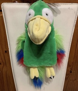 parrot hand puppet