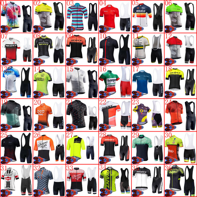 Nuevo Juego de Camiseta Ciclismo 2021 Hombres Verano Bicicleta Camisa Babero Pantalones Cortos Kit Bicicleta Uniforme