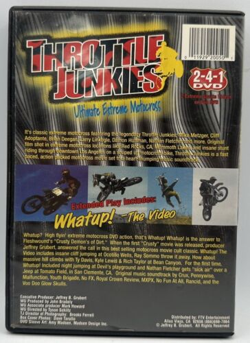 Throttle Junkies DVD Ultimate Extreme Motocross Free Shipping Tested - Picture 2 of 3