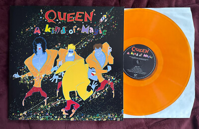 Queen A KIND OF MAGIC Studio Collection Translucent Orange LP