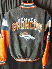 Denver Broncos NFL Men's G-III Front Zip Quilt Lined Jacket