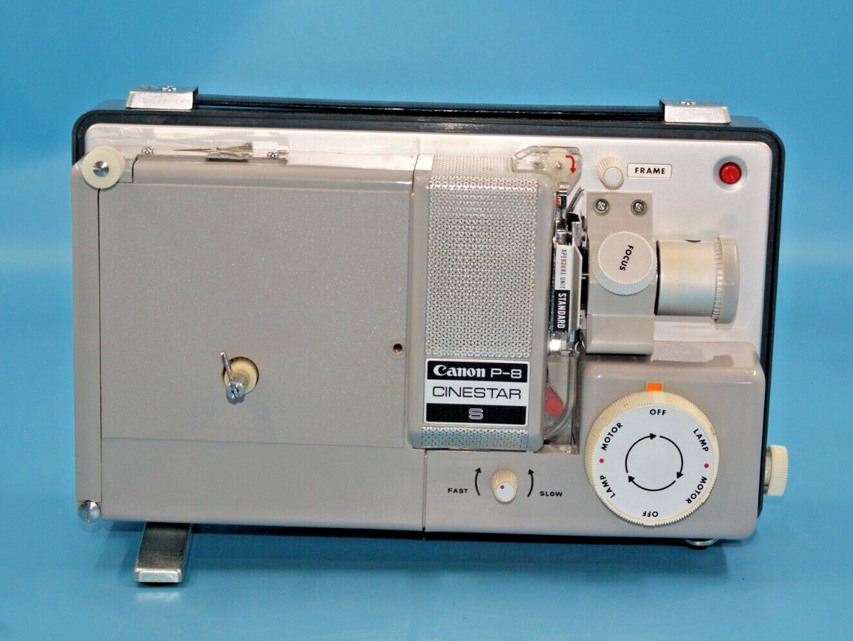 Vintage Canon P-8 1960s 15-30mm 8 Varispeed Movie Projector with