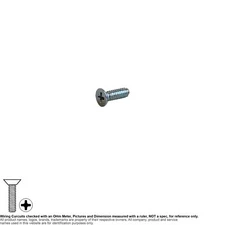 Screw Machine Flat Metric M1.6  5mm Phillips Steel Zinc M1.6-0.35x5 90°  100pcs