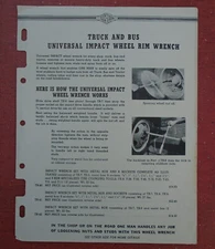 Ken-Tool Truck & Bus Universal Wheel Rim Wrench &Tire Changing Tools brochure
