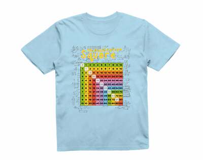 Number Multiplication Table Kids T-Shirt Maths Science Education Times Learning