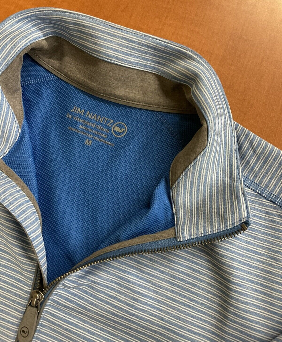 Vineyard Vines Mens Jim Nantz Quarter Zip Size Medium Long Sleeve