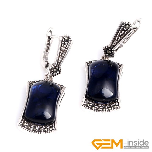Natural Gemstone Rings Pendant Earrings 1 Set Tibetan Silver Xmas Jewelry Gift - Picture 24 of 52