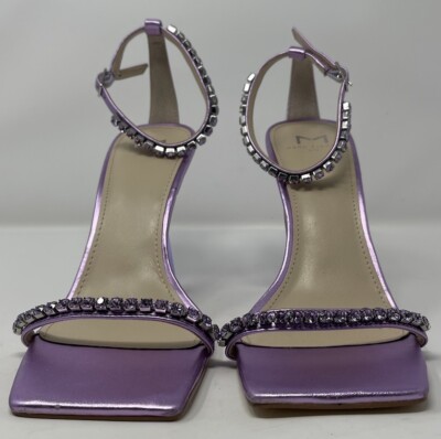 MARC FISHER WOMEN'S OPEN HEELS PURPLE STONES SIZE 9