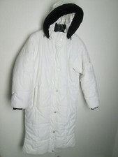 Obermeyer Long White Coat Northern Lights Ski Winter Snow Parka Sz 8