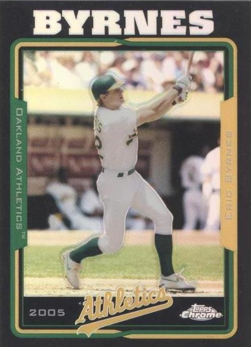 2005 Topps Chrome - Eric Byrnes #37 Black Refractor /225 for sale ...