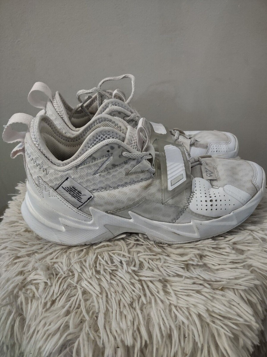 Nike Jordan Russell Westbrook Why Not Zer0.3 Triple White Size 7Y