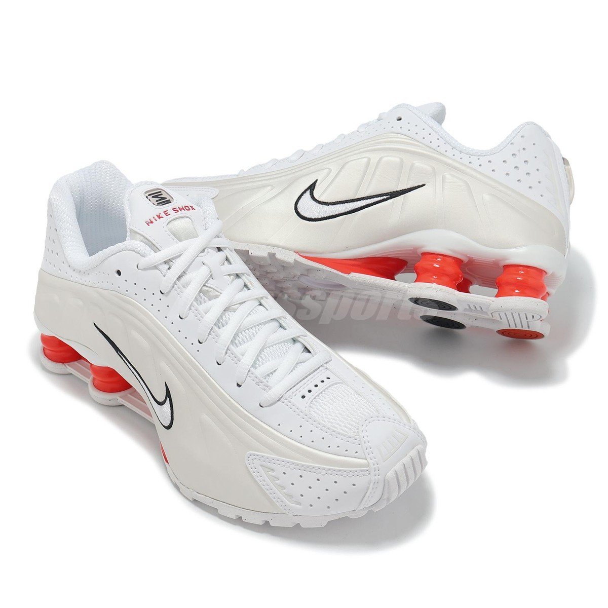 Nike Shox R4 White Phantom Women Casual Lifestyle Shoes Sneakers