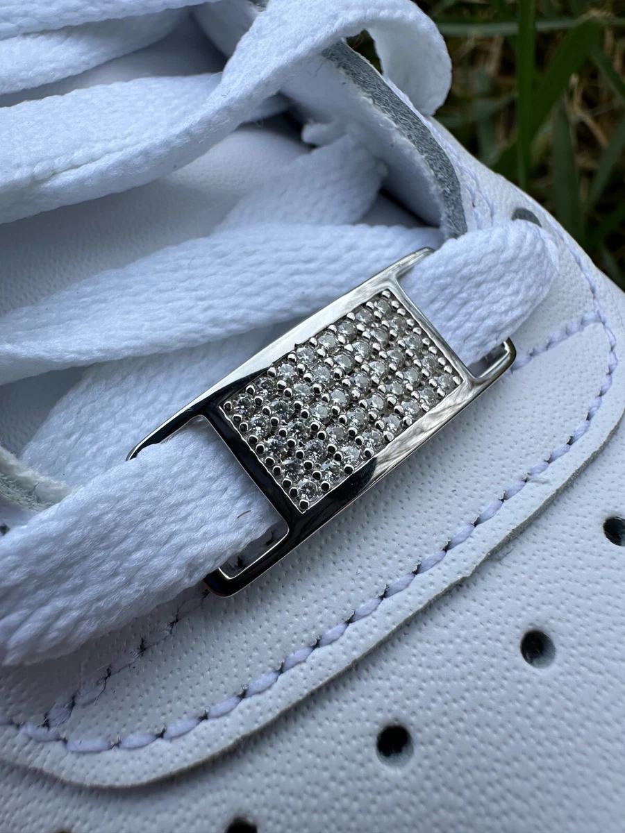 Air force 1 hotsell silver lace lock
