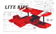 Lite Bipe Fun Fly Biplane 30" WS RC Airplane Laser Cut Balsa Short Kit