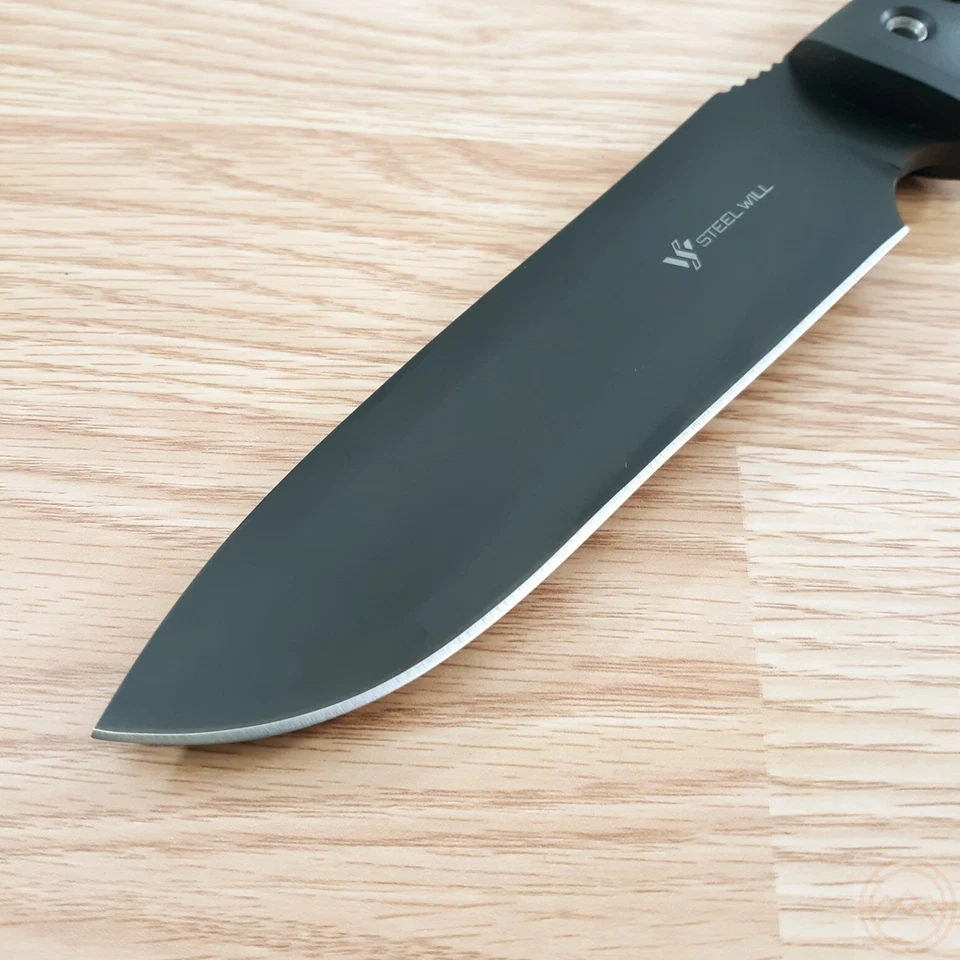 Cuchillo fijo Steel Will Roamer R300 6,25" herramienta D2 hoja de acero mango de TPE negro Foto 3 de 4