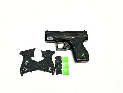 Hogue HandAll Beavertail Rubber Grip Sleeve for Taurus PT-111 Millennium G2, G2C, G3C, & G3XL, Aqua - 18514