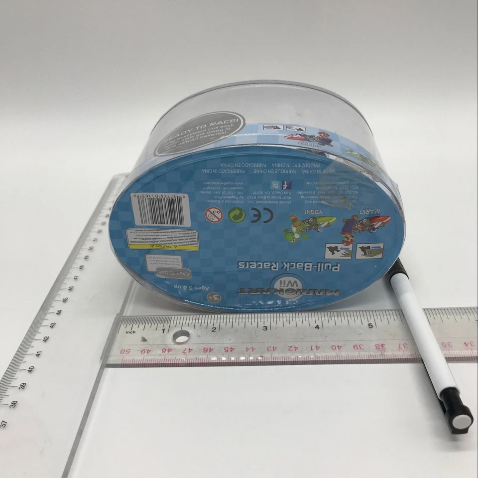 Super Mario Kart Princess Peach Pull Back Racer Plastic Figure Car Toy 5" - Image 4 of 4