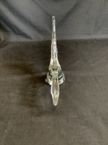 Heisey Glass Flying Goose Figurine Wings Up - Picture 2 of 6