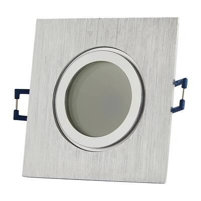 6x LED Einbaustrahler Set IP44 eckig 12V MR16 Deckenstrahler Bad Außen Dusche