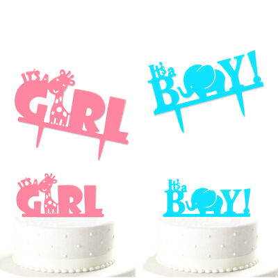 Baby Its a Boy Girl Topper Kuchendeckel werdende Mama Schwang Babyshower wählbar