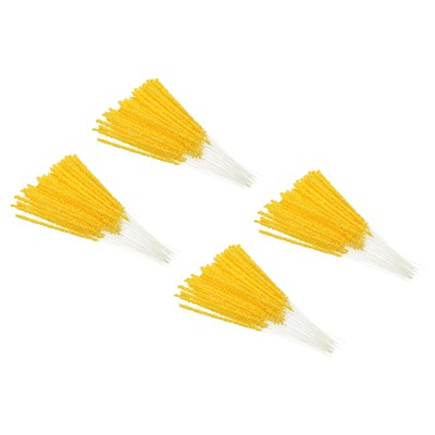 100 Pcs 3.5mm Double Head Flower Stamen Artificial Flower Pistil Yellow