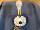 Vintage Swirled Milk Glass Wall Mount Electric Light Lamp