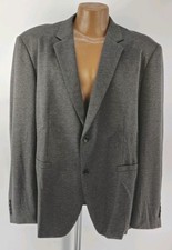 Coofandy Men's Casual Blazer Jacket Lightweight Two Button Knit Dark Gray 2XL